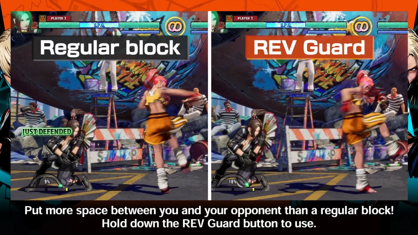 Fatal Fury Regular Block vs. REV Guard